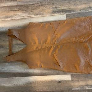 Brown Suede Mini Dress